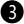 Negative Circled Digit Three