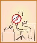 Illustration of reaching behind