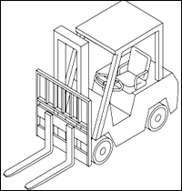 Lift Code 3: Fork, Counterbalanced (Cushion Tire).