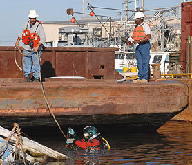 Photo courtesy of FEMA. This picture shows actual disaster site work conditions and may not illustrate proper safety and health procedures.