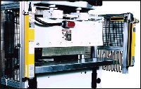 Point of operation light curtain provides horizontal pass-through protection
