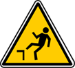 Fall Hazard Sign