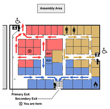 evacuation map