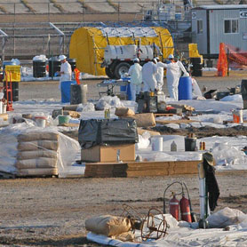 Photo courtesy of FEMA. This picture shows actual disaster site work conditions and may not illustrate proper safety and health procedures.
