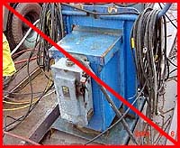 Figure 1: Improper practice - Faulty breaker box presents shock hazard
