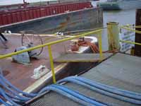 Figure 12: Access walkway to barge.