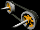 Point of Contact Between a Power Transmission Belt and Its Pulley