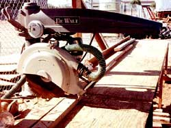 Guarded radial saw