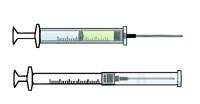 Figure 2A. Self Re-sheathing Needles. Before Use.
