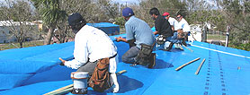 Photo courtesy of FEMA. This picture shows actual disaster site work conditions and may not illustrate proper safety and health procedures.