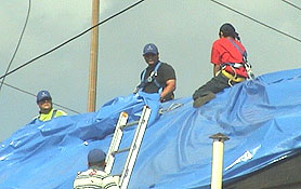 Photo courtesy of FEMA. This picture shows actual disaster site work conditions and may not illustrate proper safety and health procedures.