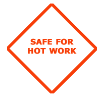 Figure 1: Sign labeled Safe for Hot Work