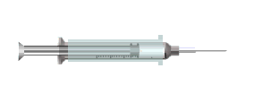 Figure 2B. Self Re-sheathing Needles. After Use.†