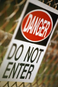 Figure 4. Danger, do not enter sign