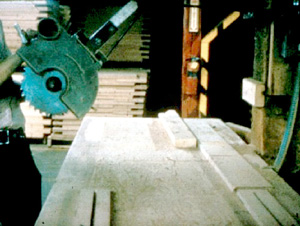 Overhead swing saw