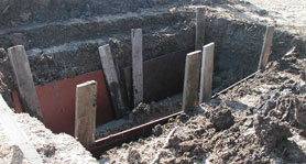 Photo courtesy of OSHA. This picture shows actual disaster site work conditions and may not illustrate proper safety and health procedures.
