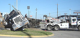 Photo courtesy of OSHA. This picture shows actual disaster site work conditions and may not illustrate proper safety and health procedures.