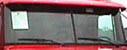 Close-up of work truck windshield with windshield wipers