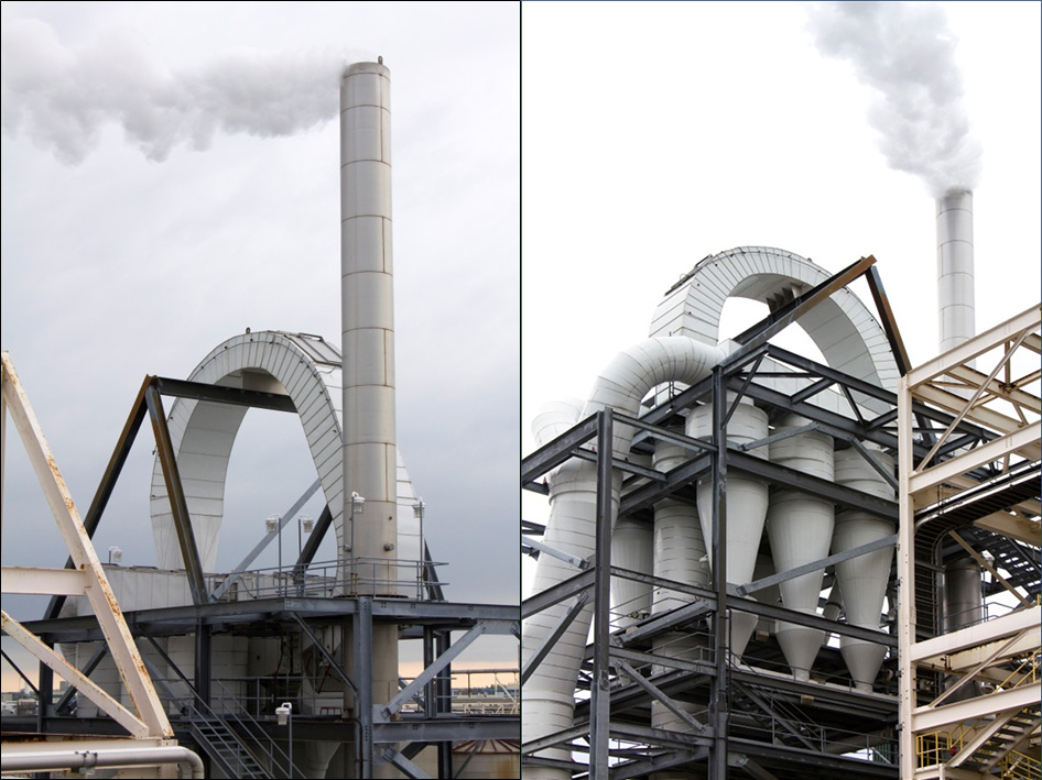 Figure II.18. A Ring Dryer and Solids Recovery Cyclone