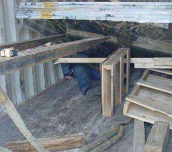 Employee was crushed after removing wood supports. Employee was crushed after removing wood supports.
